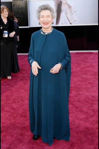 Emmanuelle Riva, in Lanvin.