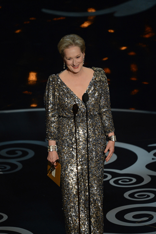 Meryl Streep, in custom Lanvin.